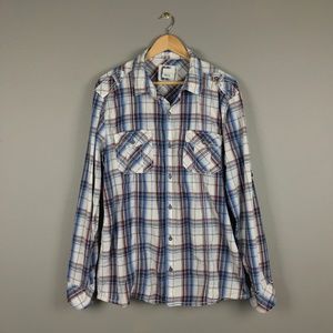 BKE Plaid Slim Fit Button Down